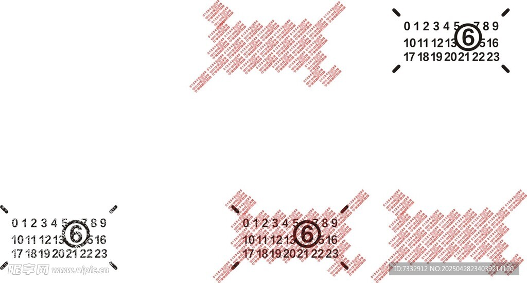 几何图案针织元素设计