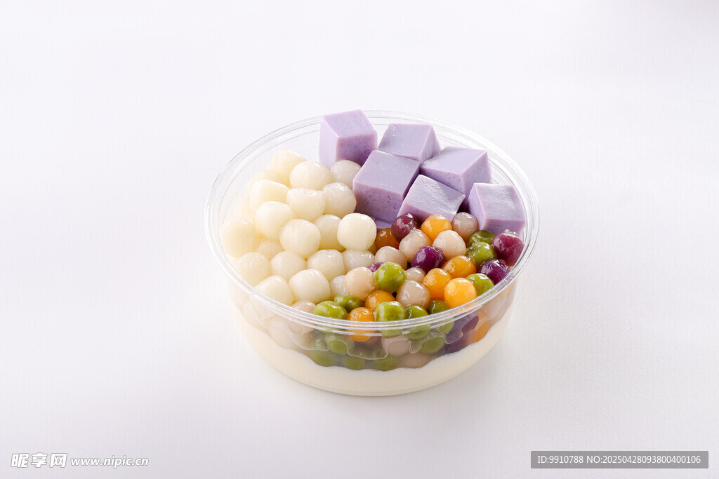 冰豆花水果芋圆甜品碗