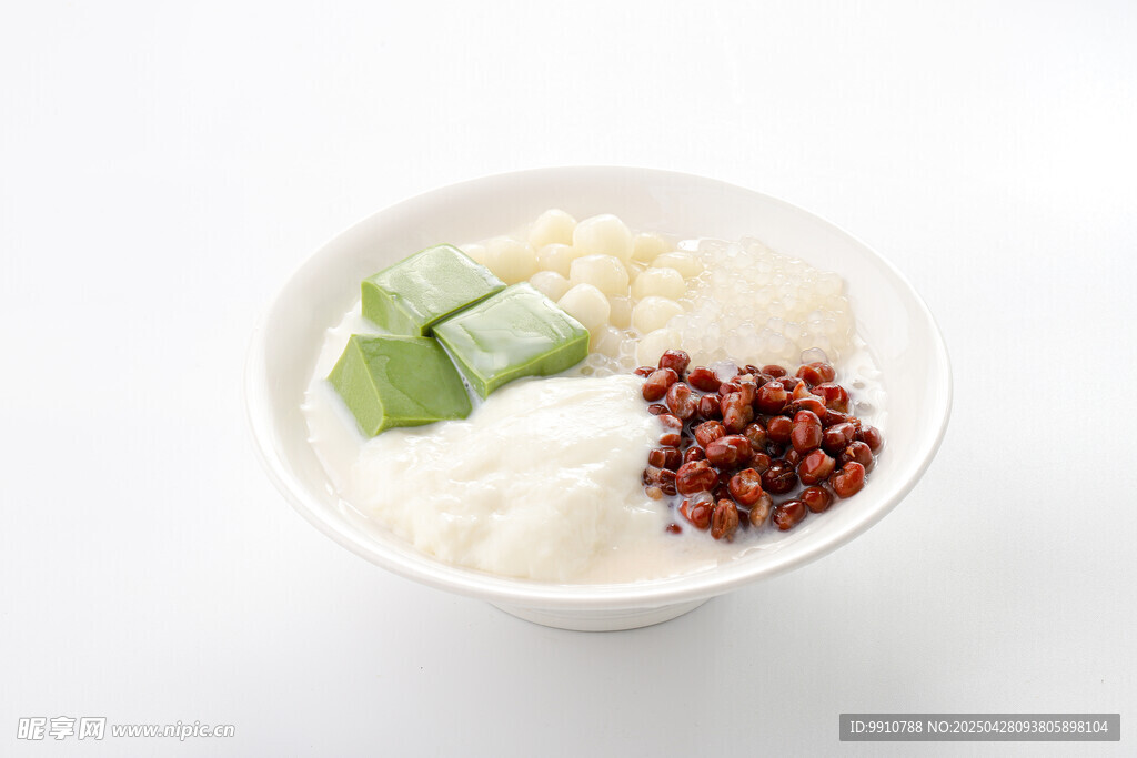 红豆冰豆花甜品