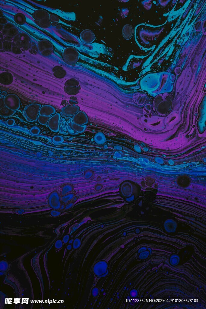 梦幻炫彩流体艺术图案