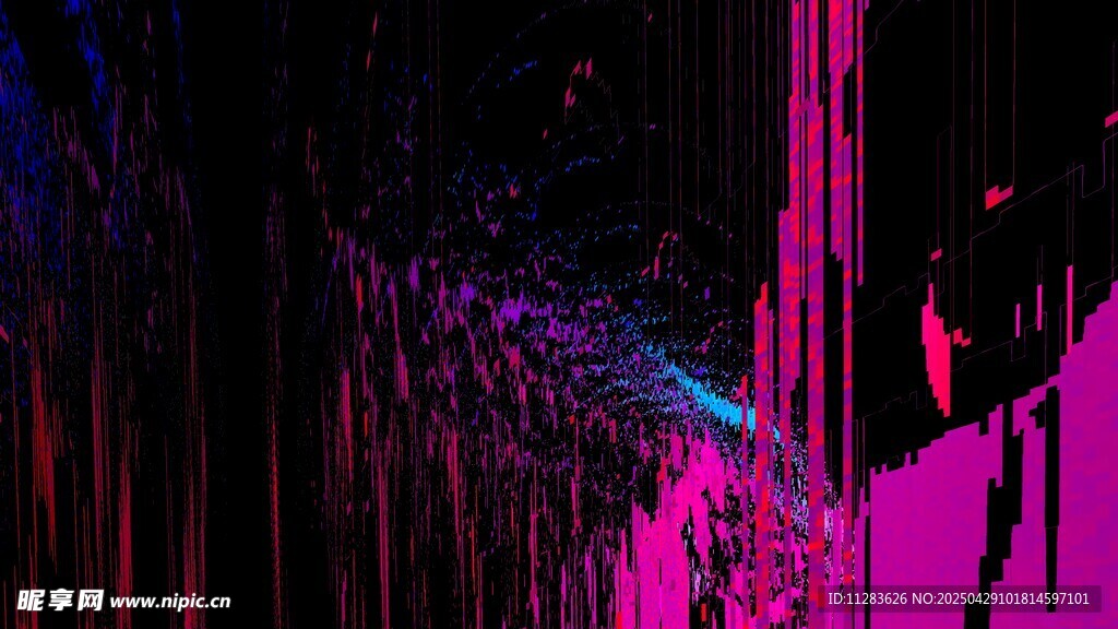 梦幻炫彩垂落光影效果