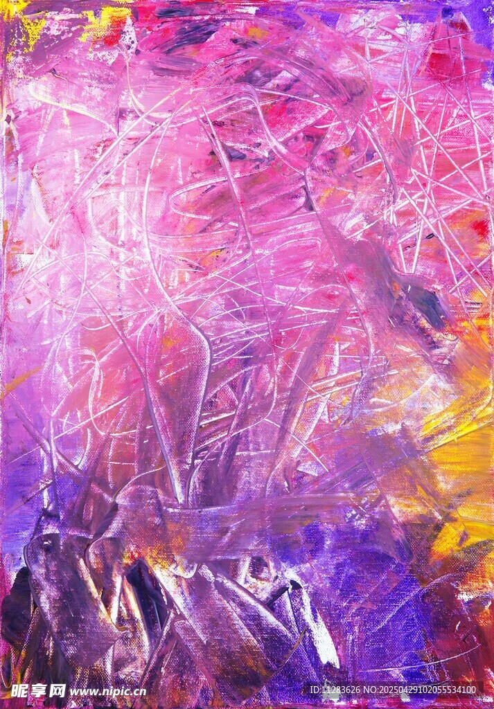 梦幻多彩抽象艺术画作