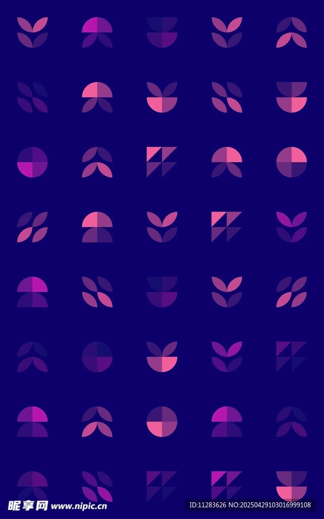 紫色花卉图案背景纹理