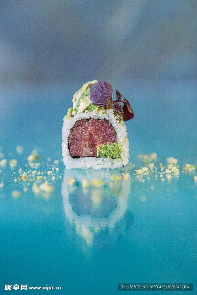 精致寿司特写