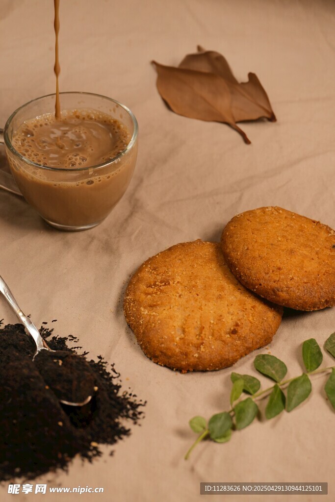 手工饼干与茶饮搭配场景