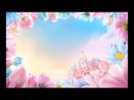 梦幻花卉边框背景图