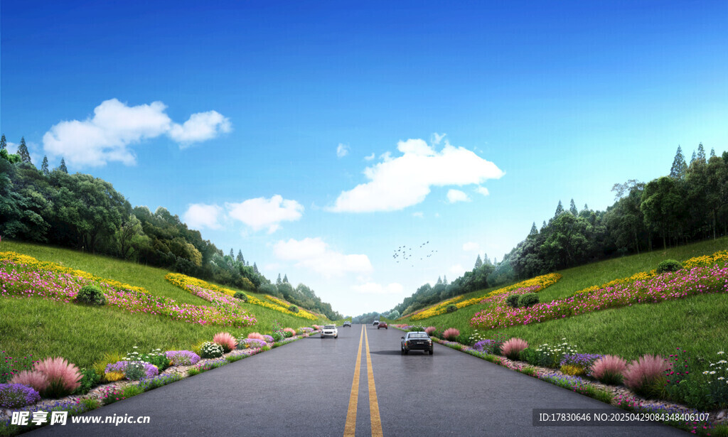 乡间公路美景