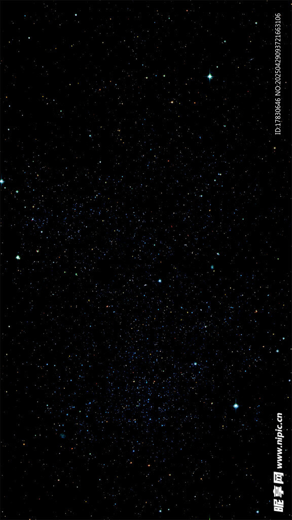深邃夜空繁星闪烁
