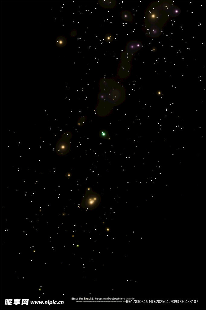 璀璨星空下的宇宙奇观