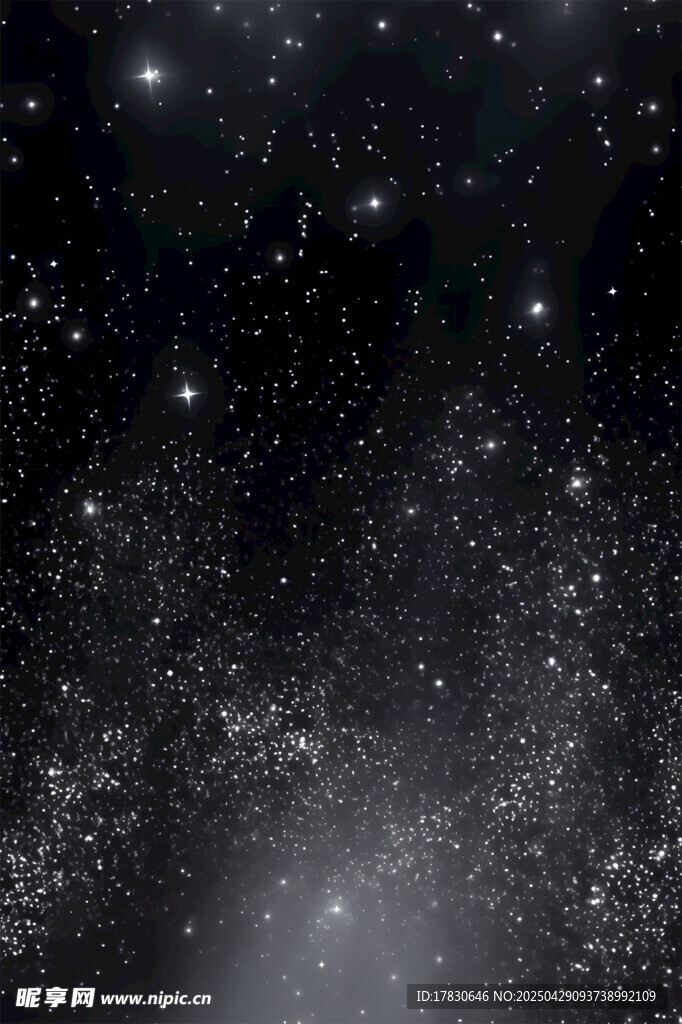 璀璨星空夜景图