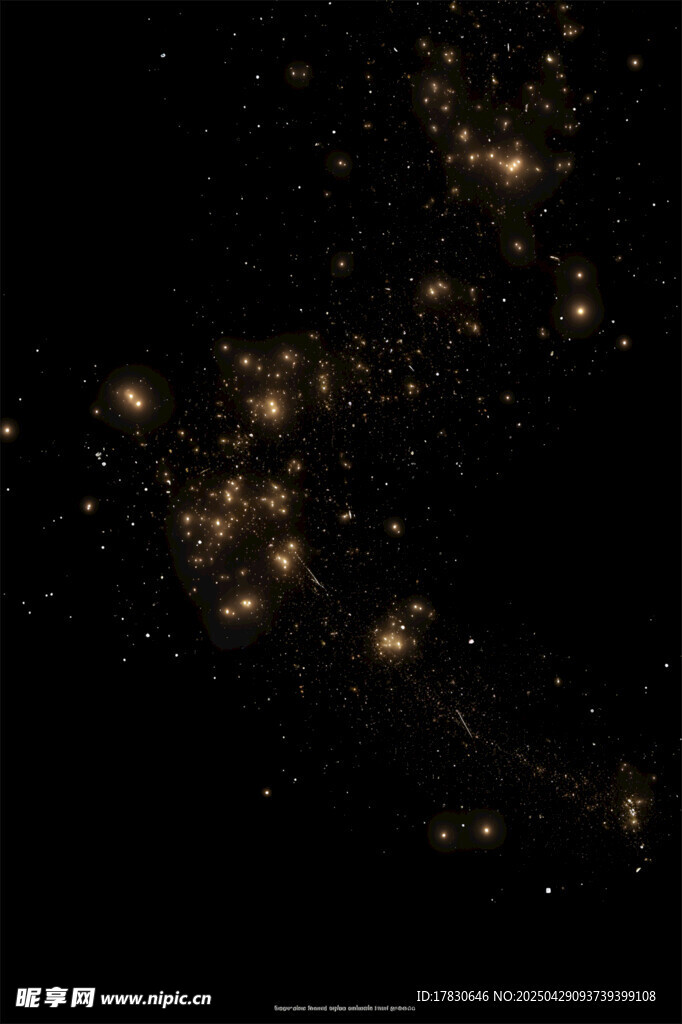 璀璨星空下的星系奇观