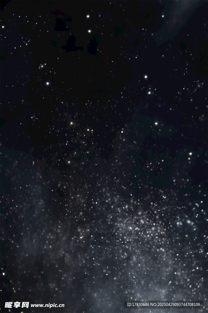 璀璨星空夜景图