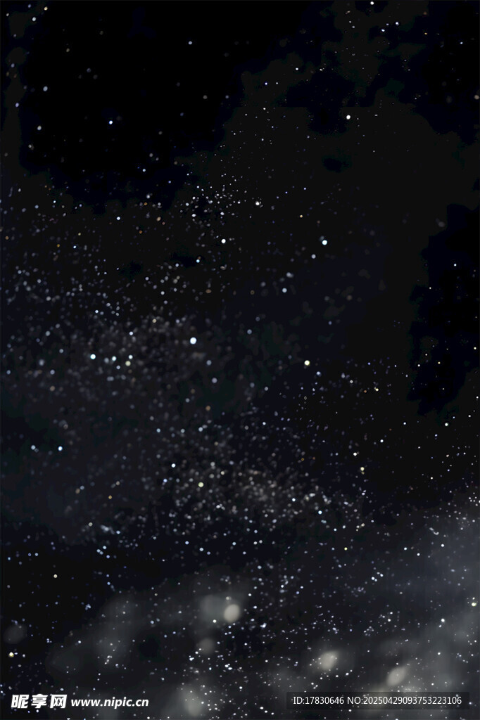璀璨星空夜景图