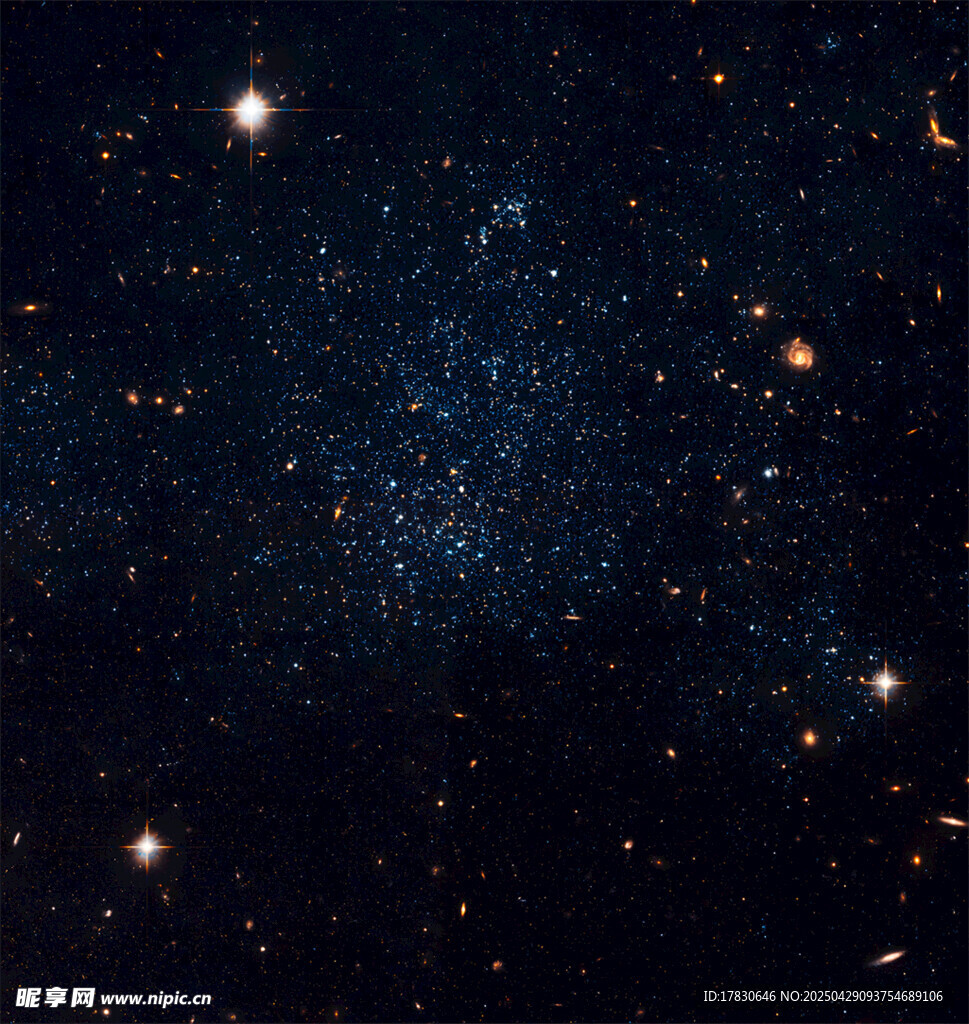 深邃星空下的璀璨星群
