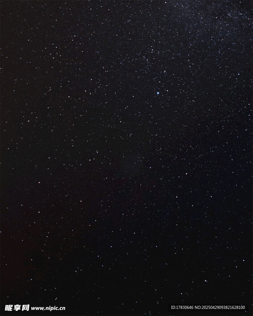 深邃夜空繁星闪烁