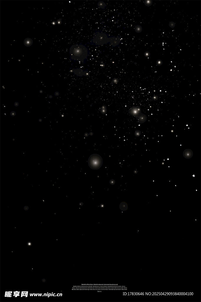 璀璨星空夜景图