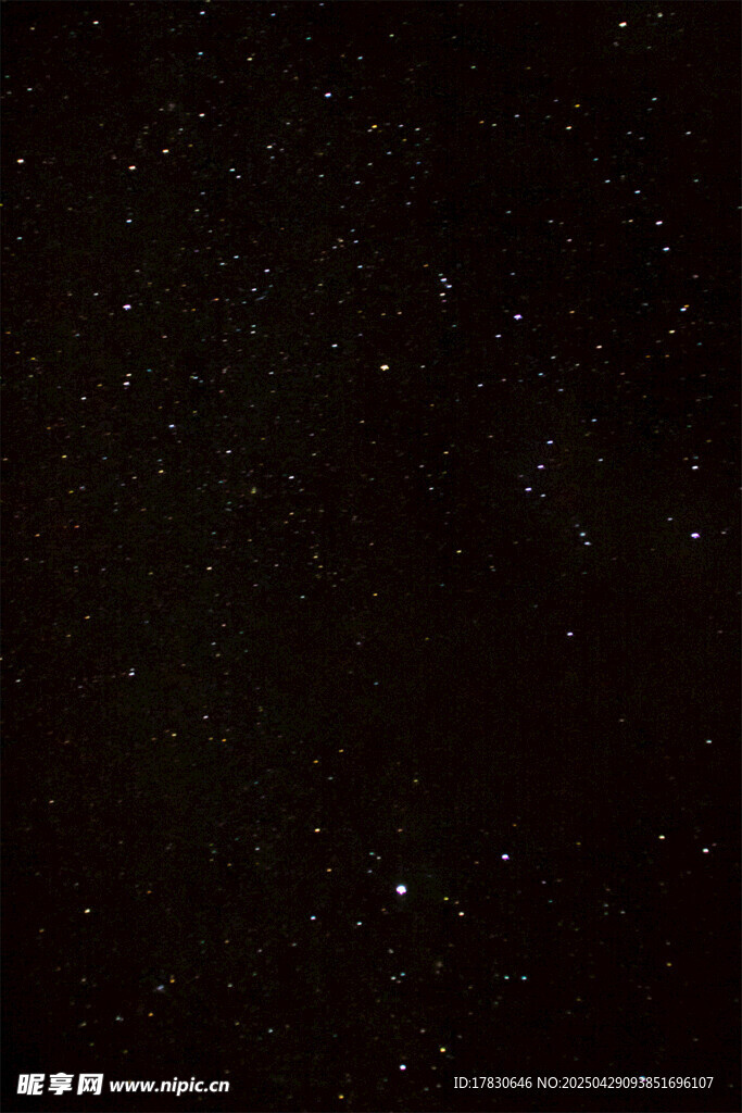 夜空中闪烁的点点繁星