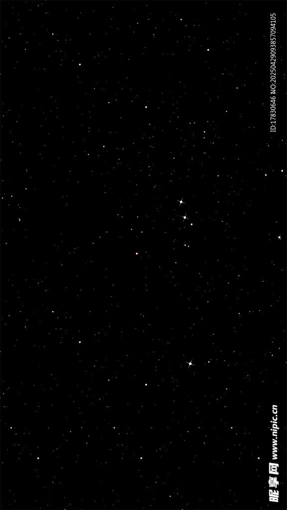 夜空中闪烁的点点繁星