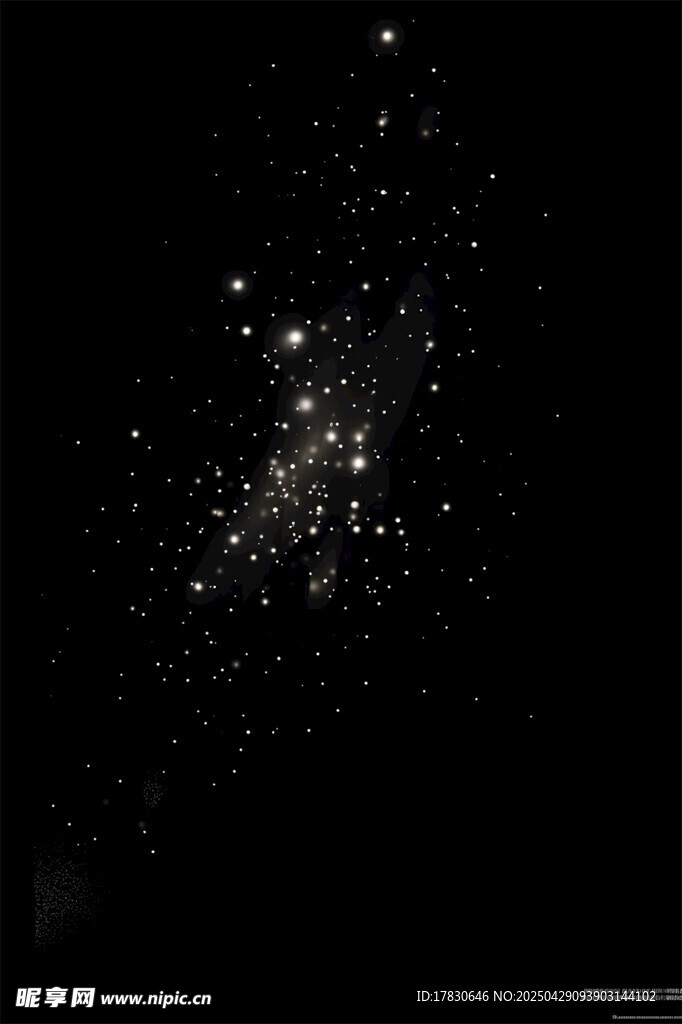 夜空中闪烁的璀璨繁星