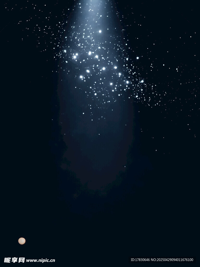 梦幻光束下的闪烁粒子