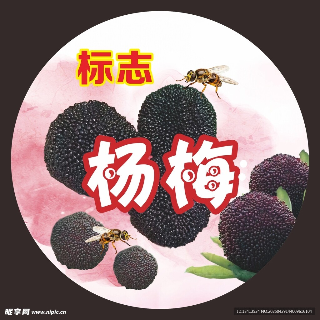 杨梅标志设计图