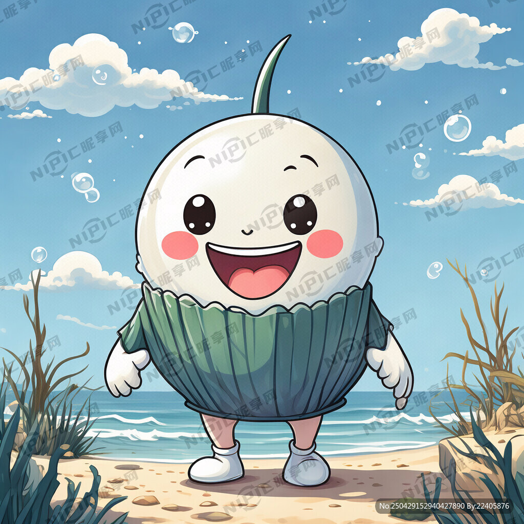 可爱 漫画 扇贝拟人 幼儿园