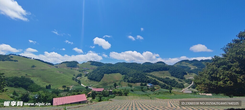 山间美景 田园风光如画