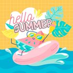 夏日时尚插图素材