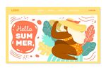 夏日时尚插图