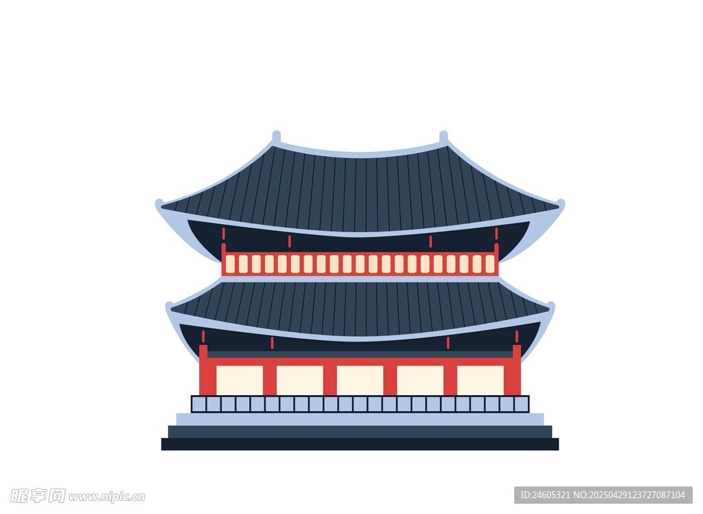 传统古建筑插图