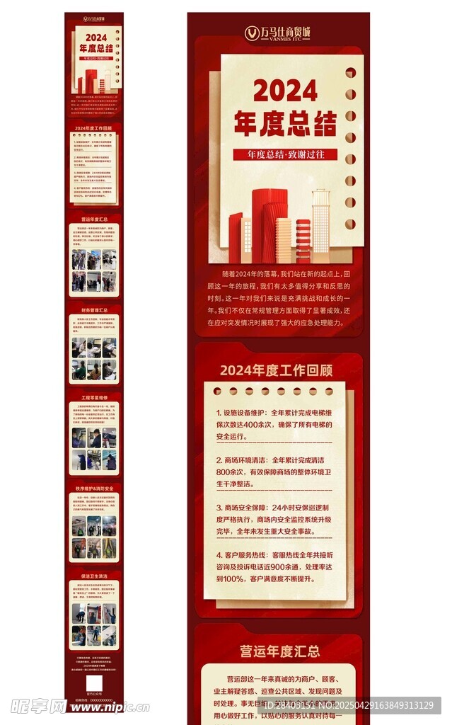 年度总结长图