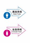 洗手间标识牌