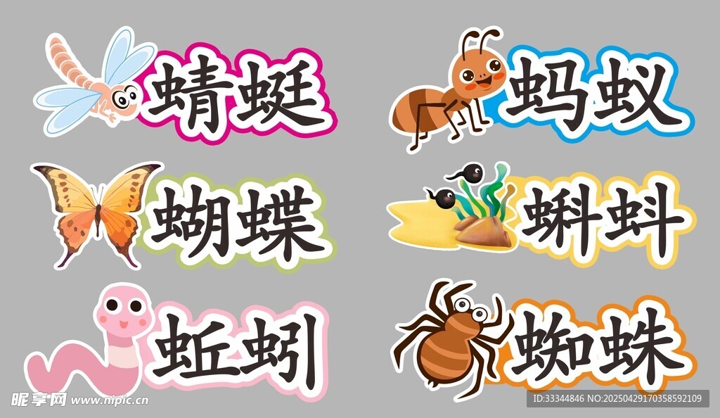 多种昆虫有趣小动物