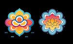 国潮花卉素材