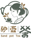 砂壶茶韵女子优雅形象