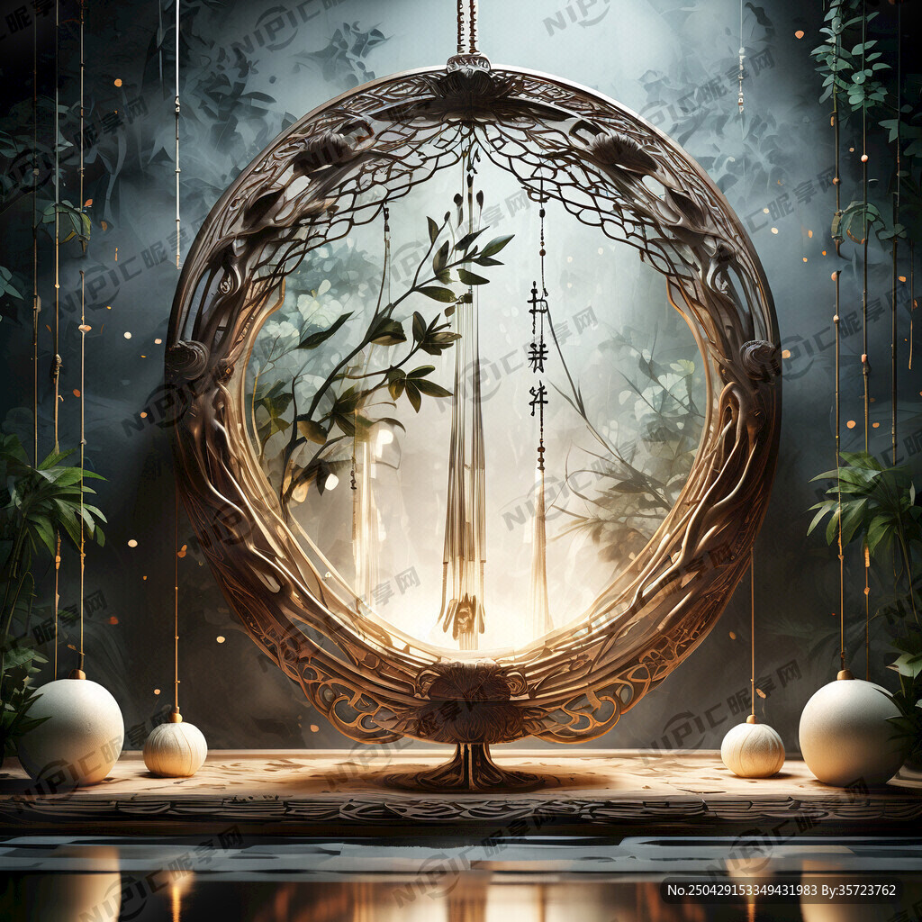 端午节元素的吊幔