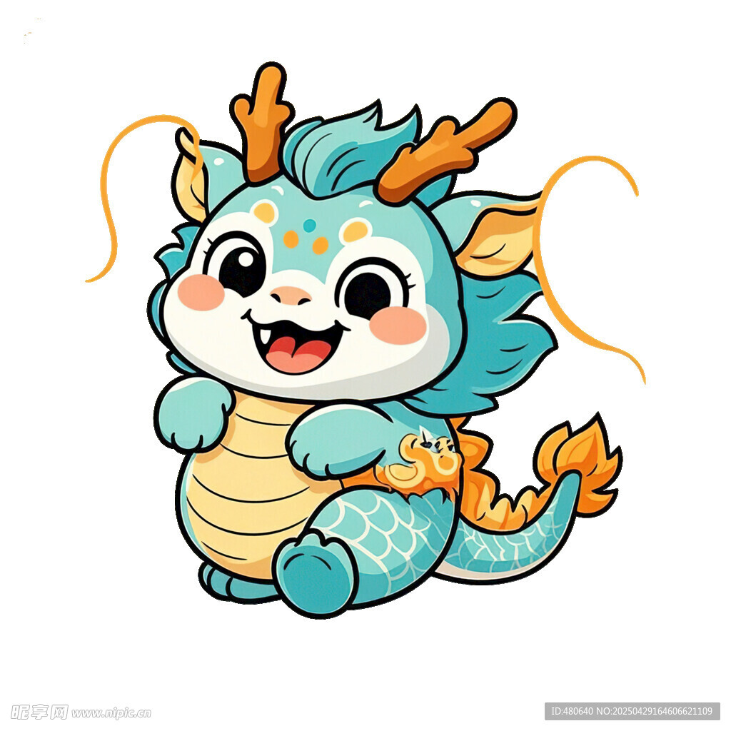 卡通简笔画龙