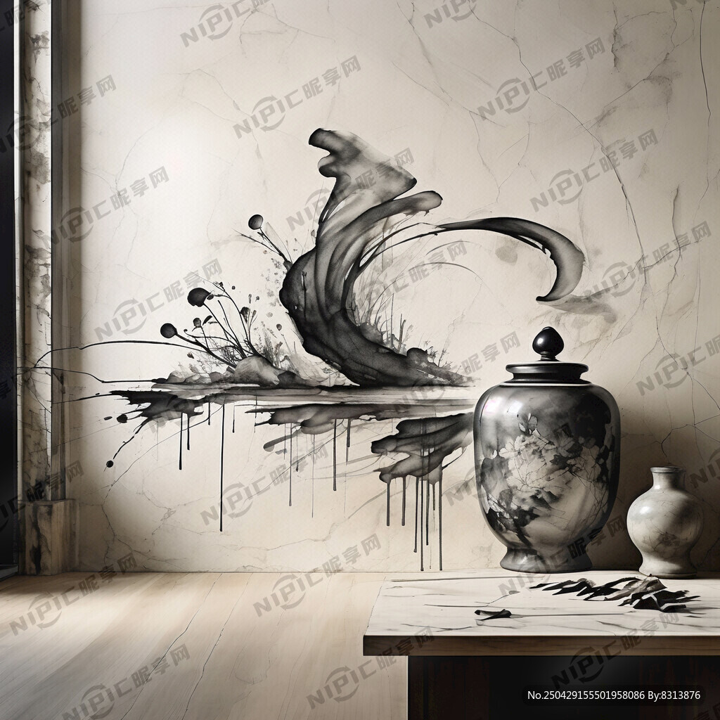 水烟壶墙面雕刻壁画