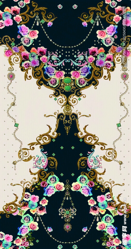定位花纹