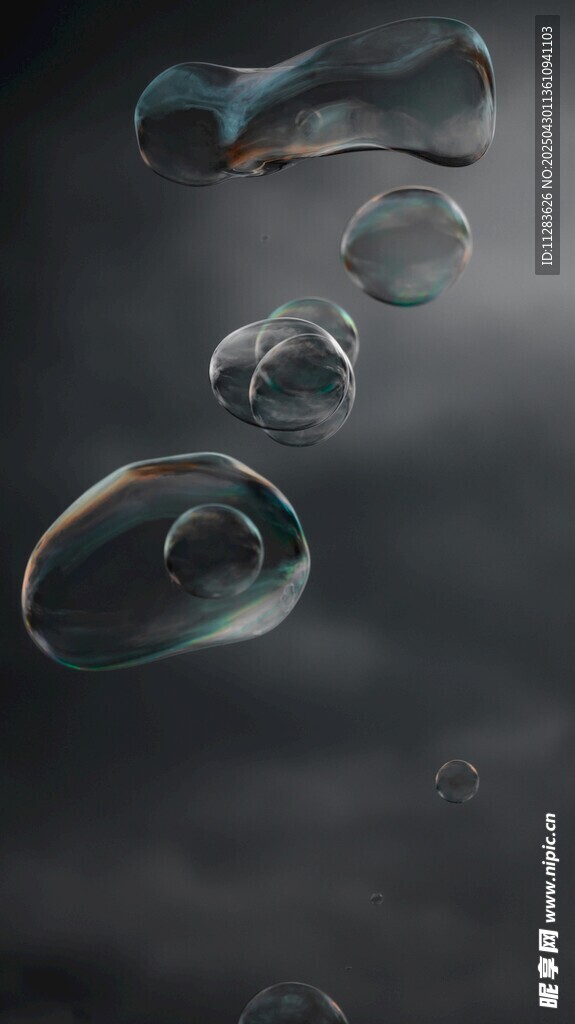 悬浮水滴的梦幻微观世界