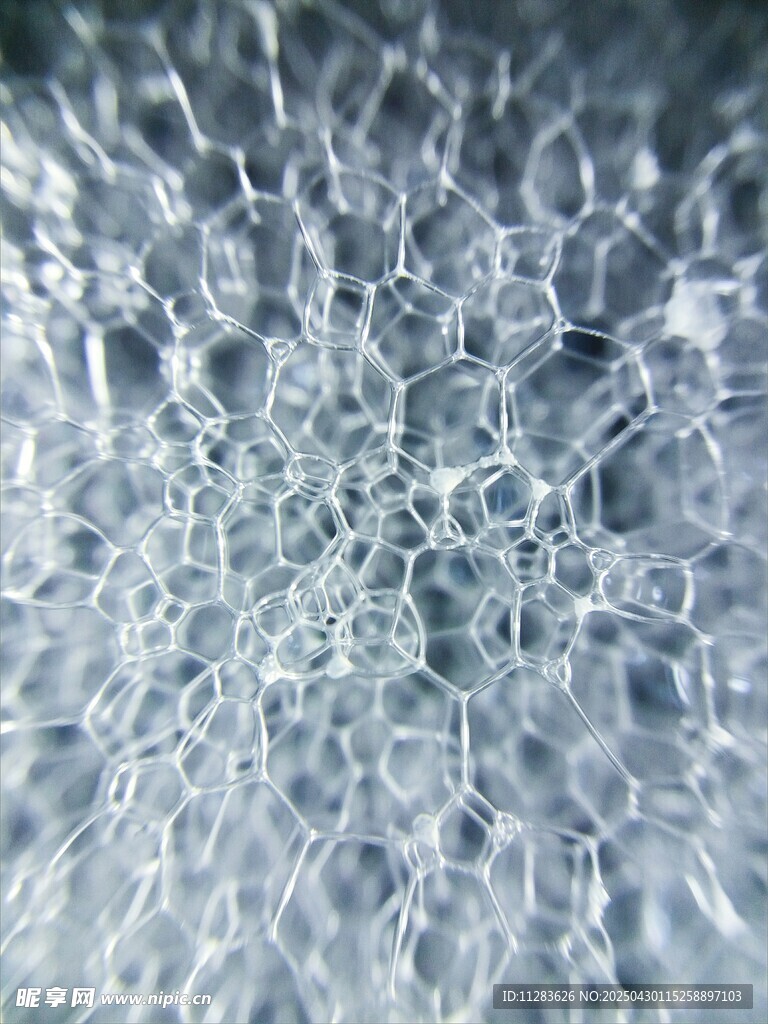 晶莹剔透的气泡纹理