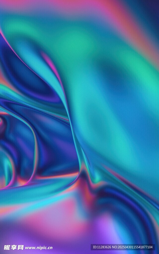 梦幻炫彩流体艺术图案