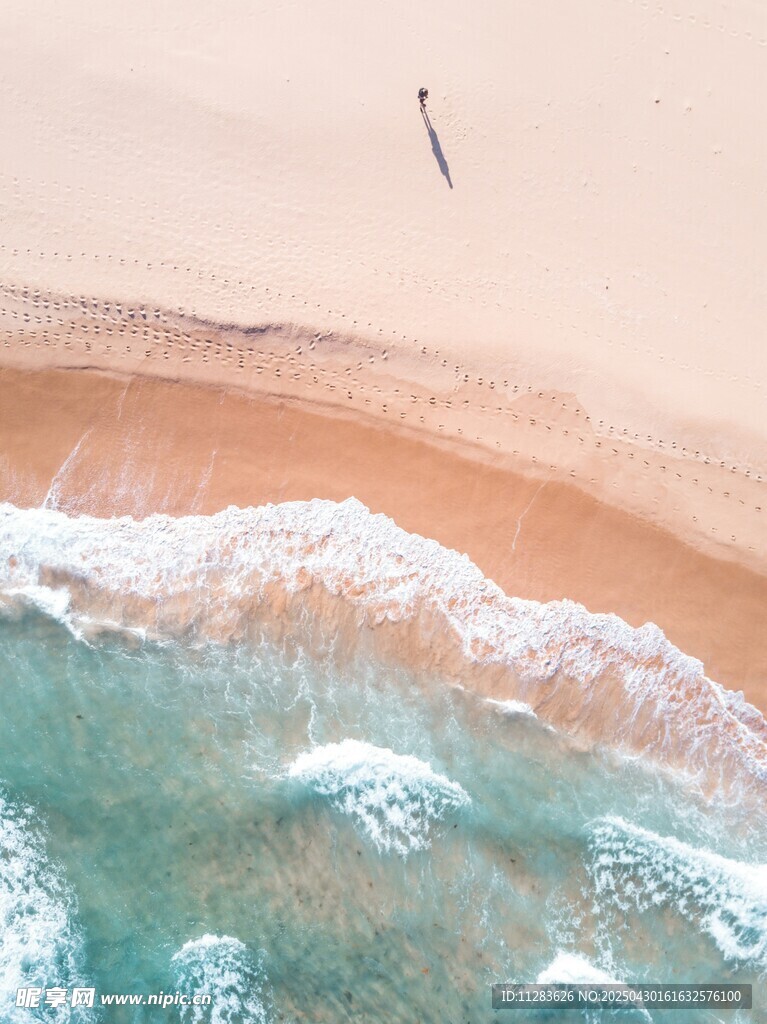 沙滩海浪美景
