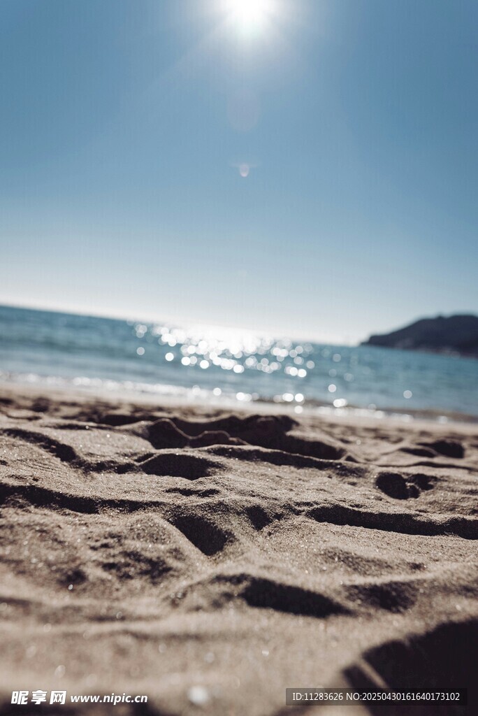阳光沙滩海景浪漫风光