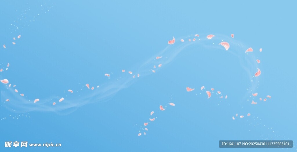 蓝色天空中的