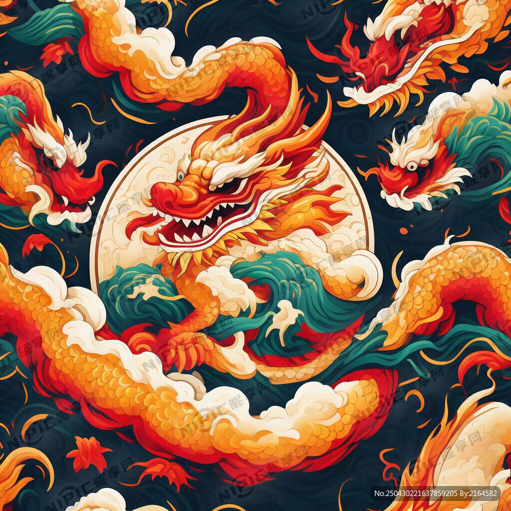 端午节 咸鸭蛋 卡通龙图案