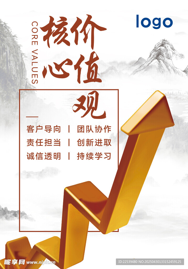 核心价值观攀升图