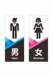 洗手间标识牌