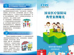 医保折页  医疗保障封面  蓝