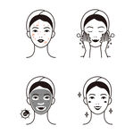 女士面部护肤步骤图示